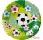TALERZE TALERZYKI PIŁKI FUTBOL 12szt URODZINY