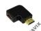 Kątowy adapter HDMI żeński - HDMI męski AH0008