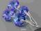 kolczyki SWAROVSKI Sapphire Blue AB NIEBIESKI NOWE