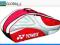 Torba tenisowa YONEX Tournament Active x6 red