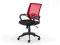 Obrotowy fotel biurowy SANTANA czerwony siatkaTILT