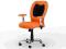 Obrotowy fotel biurowy MACK pomarańcz reg podłokie