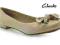 NOWOŚĆ BALERINKI CLARKS CADIZ TREASURE BEŻOWE 38