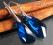 Kolczyki SWAROVSKI Wing Capri Blue niebieskie 238