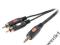 Maly jack 3,5mm / 2RCA Y 1,5m Vivanco pozlacany GW