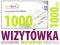 PROMOCJA wizytówki FOLIOWANE MAT 1000 szt kreda350