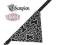 trixie OBROŻA CZERWONA Z BANDANĄ  S-M  30 - 38cm