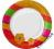 TALERZYKI w KWIATKI 12 szt - 23 cm URODZINY BAL #