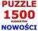 PUZZLE 1500 elem. 35 wzorów CASTORLAND SUPER CENA