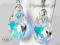 * Swarovski * Wielkie Migdały Crystal AB Oryginał
