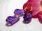 KOMPLET SWAROVSKI ŁEZKI BLUE VIOLET 20 srebro 925
