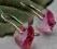 SWAROVSK-CRYSTAL SREBRO.Kolczyki LIGHT ROSE!