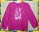 Wygodna różowa przyjemna bluzka bawełna 152 c012