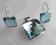 Komplet kolczyki wisiorek Swarovski aquamarine f