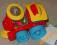 Plastikowa  mini lokomotywa z kulkami