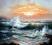A-art1 Obraz Pejzaż nadmorski Morze fale 50x60 cm