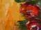 CZERWONE RÓŻE  - olej - 40 x 20_  ŁAZ