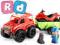 KLOCKI - Jeep + laweta + quad - 20el. Abrick Smoby