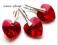 SWAROVSKI SERCE KOMPLET SREBRO 925  ~~ 15 kolorow