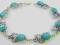 bransoletka srebrna srebro turkus winogrona