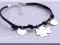 BRANSOLETKA SREBRO 925 rzemień nowość! koniczyna