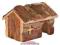 HENDRIK XL HOUSE BARK WOOD 20x13x13cm TX-6160