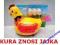 SUPER KURA znosząca JAJKA , świeci , gra , jeździ