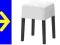 * IKEA * NILS stołek wys 47cm pokrycie 100%bawełna