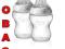 TOMMEE TIPPEE butelka 2x260ml 0%BPA smoczek 0m+