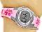 RÓŻOWY WODOSZCZELNY ZEGAREK DLA DZIEWCZYNKI