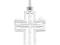 SREBRNY KRZYŻYK NA KOMUNIE CHRZEST - EJUBILER