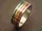 Obrączka sygnet pierścionek Rasta Jamajka 18,1 MM