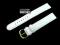 BIAŁY + PASEK DO ZEGARKA + SKÓRA  +  SZER. 18mm