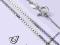 ŁAŃCUSZEK SREBRNY OKSYDOWANA KOSTECZKA HURT
