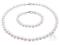 Srebrny komplet biżuterii perła perły K89Z612S