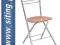 HiT ! Krzesło Składane Kuchenne Sklejka wiele kolo