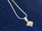 ŚLICZNY NASZYJNIK  z perłową zawieszką CUDEŃKO