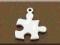 Zawieszka do bransoletki srebro 4 PUZZLE OKAZJA!