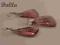 Swarovski komplet WING kolczyki antique pink NEW!