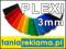 PLEXI przeźroczysta EX - FORMATKI grubość 3mm