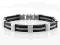 * Modna bransoletka 316L + kauczuk *