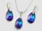 HELIOTROPE MIGDAŁ 22 SWAROVSKI Komplet + Pudełko