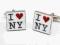 NIESPOTYKANE SPINKI MANKIETOWE - I LOVE NY