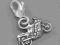 Charms charm do bransoletki scigacz motor SREBRO