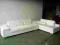 NAROŻNIK KANAPA SOFA SKÓRA BIAŁA BIEL SUPER DESIGN