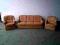 Zestaw SOFA 3 Fukcja spania + 2 Fotele SKÓRA KREM