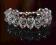 Swarovski ślubna bransoletka bicony 8 mm