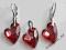 ~ Swarovski Heart  ~ Serce 17mm komplet 3 kolory