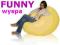 FOTEL FUNNY WYSPA PUFA  oryginalny worek SAKO