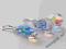 PS Swarovski Drop Kropla 28 komplet Aurore Boreale